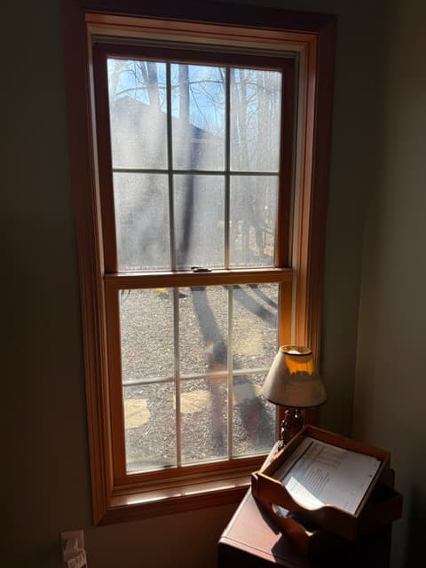 Window before professional cleaning from the new window set