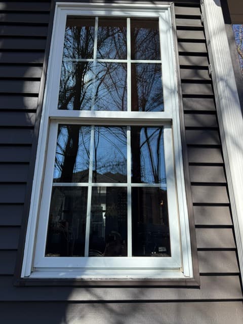 Window after professional cleaning from the new set